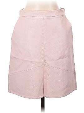 Zara Basic Faux Leather Skirt (view 1)