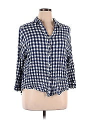Jane And Delancey 3/4 Sleeve Button Down Shirt