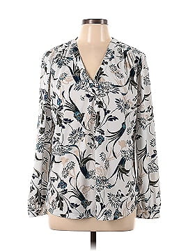 Ann Taylor Factory Long Sleeve Blouse (view 1)