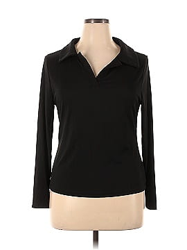 Shein Curve Long Sleeve Polo (view 1)