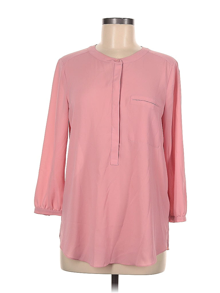 Nydj 100 Polyester Pink 3 4 Sleeve Blouse Size M 80 Off Thredup