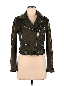 Zara Basic Faux Leather Jacket (view 1)