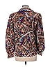 Oscar De La Renta Expressions Paisley Brown Long Sleeve Blouse Size 8 - photo 2
