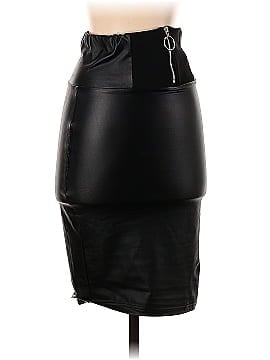 Shein Faux Leather Skirt (view 2)