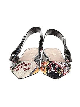 Christian Dior Patch Embroidered Sweet D Sling-Back Flats (view 2)