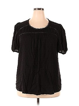 Flower & Feather Short Sleeve Blouse (view 1)