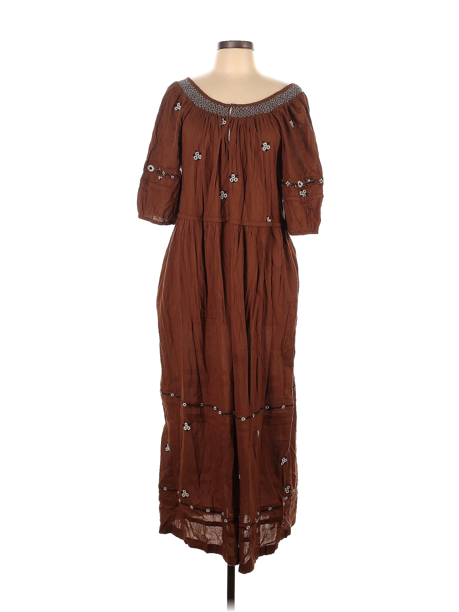 side cut out dress Copper Metallic Cut-Out Black Off Shoulder Satin milkmaiddresses Size:5-6 Year Dress