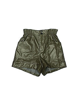 Q2 Faux Leather Shorts (view 1)