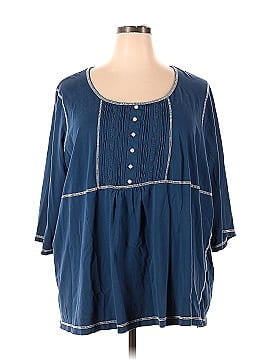 Mainstreet Blues 3/4 Sleeve Blouse (view 1)