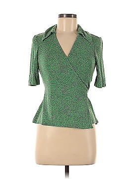 Diane von Furstenberg Short Sleeve Silk Top (view 1)