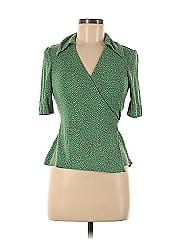 Diane Von Furstenberg Short Sleeve Silk Top