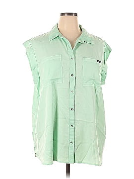 CALVIN KLEIN JEANS Short Sleeve Button-Down Shirt (view 1)