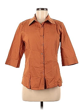 HOTOUCH 3/4 Sleeve Button-Down Shirt (view 1)