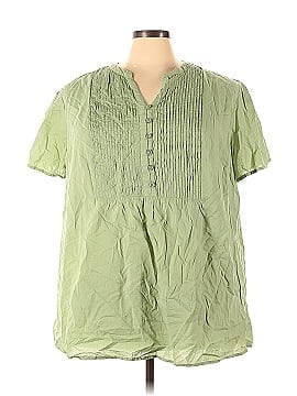 Woman Within Short Sleeve Blouse (view 1)