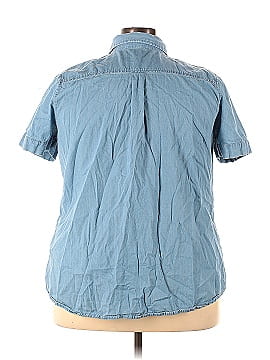 Woman Within Short Sleeve Button-Down Shirt (view 2)