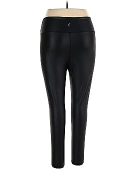 Zyia Active Faux Leather Pants (view 2)