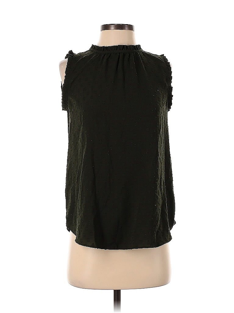 Pre-owned Ann Taylor Loft Sleeveless Blouse In Black