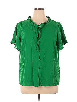 Shein Curve Short Sleeve Blouse (view 1)