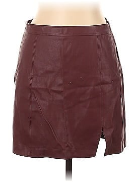 Shinestar Faux Leather Skirt (view 1)