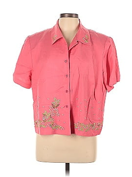 Positive Attitude Short Sleeve Button-Down Shirt (view 1)