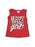 Girls Love Pink Red Sleeveless T-Shirt Size 3T - photo 1