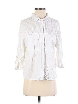 Shein 3/4 Sleeve Button-Down Shirt (view 1)