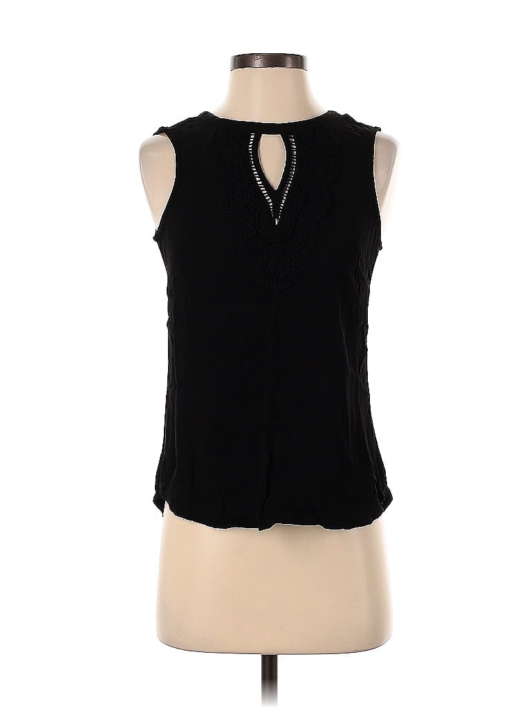 Pre-owned Daniel Rainn Sleeveless Blouse In Black