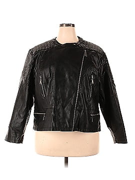 Olivia Miller Faux Leather Jacket (view 1)