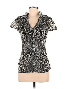 INC International Concepts Short Sleeve Blouse (view 1)