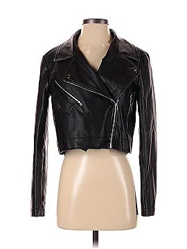 Collusion Faux Leather Jacket (view 1)