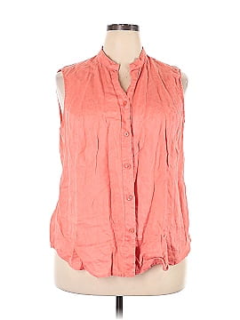 Deane and White Sleeveless Button-Down Shirt (view 1)