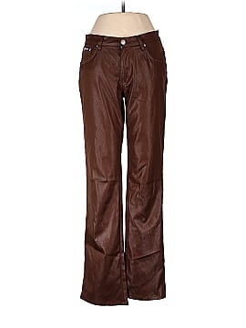 Bubblegum Faux Leather Pants (view 1)