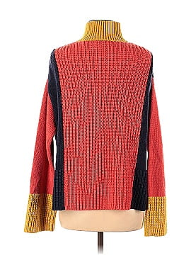 Victor Alfaro Collective Colorblock High Neck Zip Sweater (view 2)
