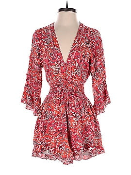 IRO Red Floral Print Romper (view 1)