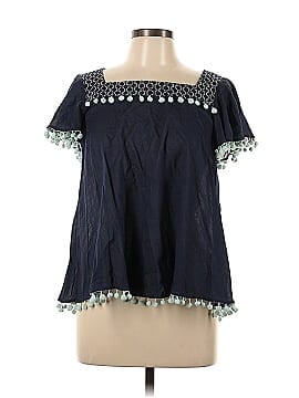 Sail to Sable Short Sleeve Blouse (view 1)