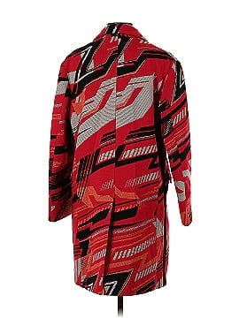 Koché Red Abstract Printed Coat (view 2)