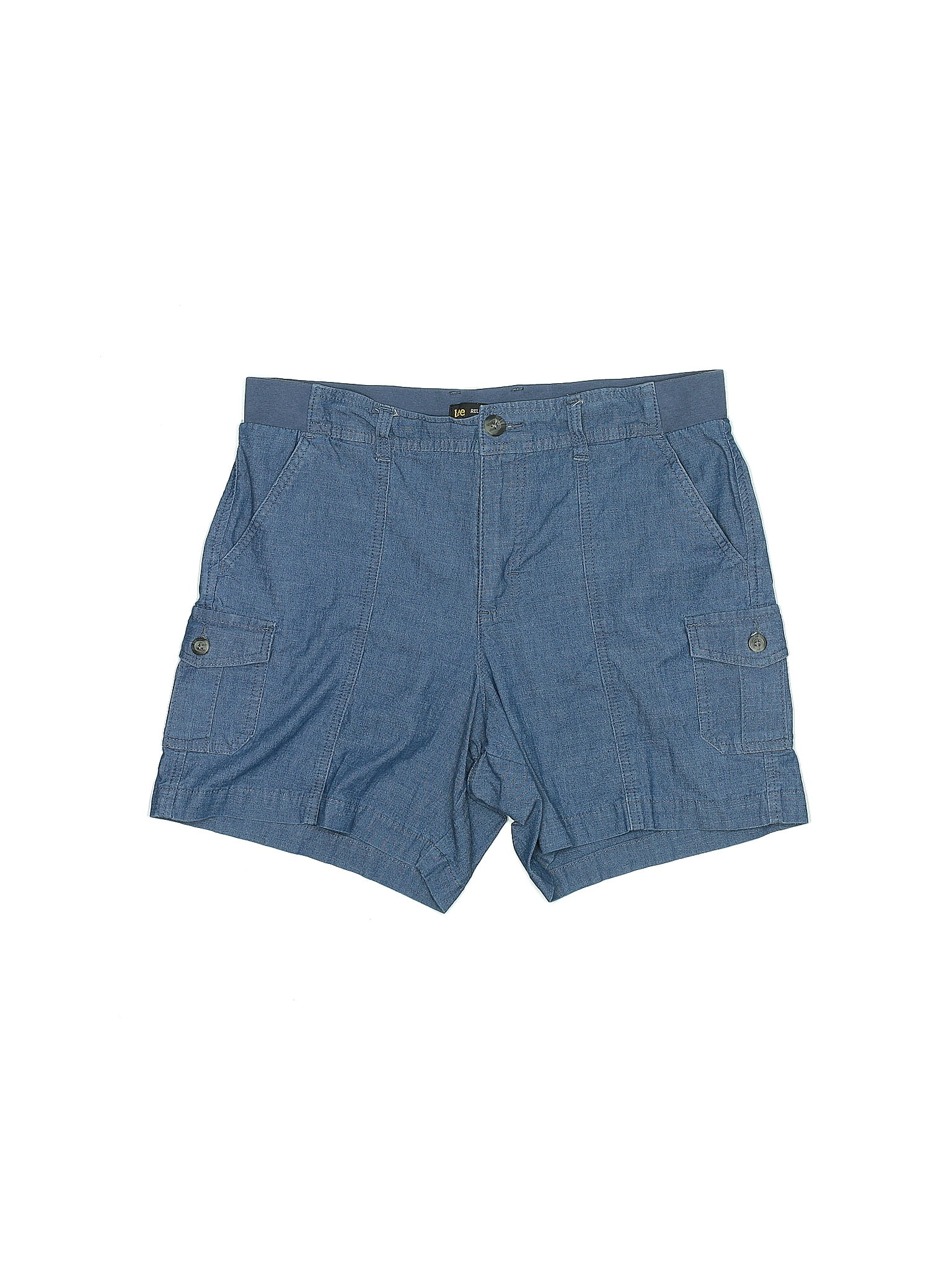 Lee Solid Blue Cargo Shorts Size M - 63% off | ThredUp