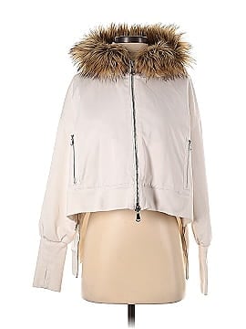 KF/KaufmanFranco Collective Cropped Faux Fur Collar Jacket (view 1)