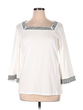 Karen Scott 3/4 Sleeve Blouse (view 1)