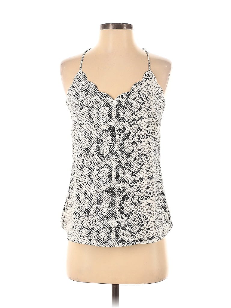 Pre-owned J.crew Factory Store Sleeveless Blouse In Silver