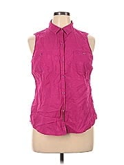 Sonoma Life + Style Sleeveless Button Down Shirt