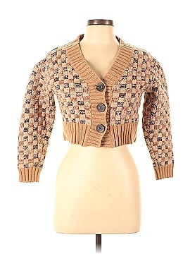 Rebecca Taylor Cropped Checkerboard Cardigan (view 1)