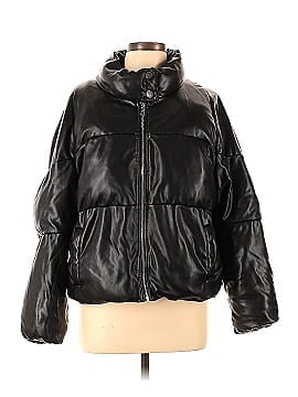Milly Faux Leather Puffer (view 1)