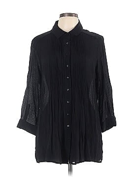 Alfani 3/4 Sleeve Button-Down Shirt (view 1)