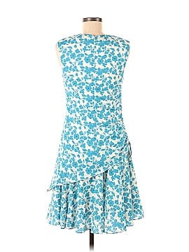 Derek Lam Collective Blue Floral Side Ruched Dress (view 2)