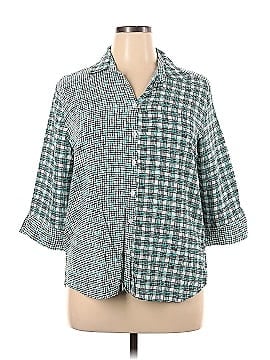 Touch 3/4 Sleeve Button-Down Shirt (view 1)