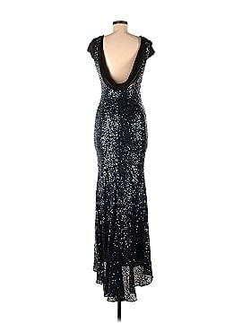 Badgley Mischka Sapphire Sequin Gown (view 2)