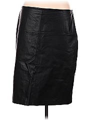 St. John Leather Skirt