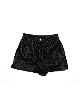 Zara Faux Leather Shorts (view 1)