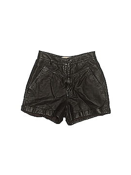 BA&SH Leandro Leather Shorts (view 1)